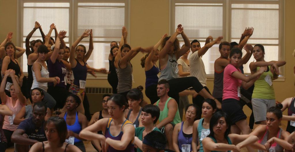 More than 100 dancers turned out for the Trolley Dances audition. Nearly 50 will perform site-specific dances over two weekends. Photo credit: George Willis 