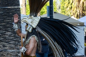 David Vargas in Tezkatlipoka Aztec Dance. Photo credit: Daniel Lane