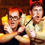 Jeff Turner, in glasses, and Daniel Clarkson, in devil horns, in "Potted Potter."