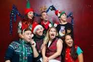 The cast of Bearded, a play by Katie Harroff, based on the stories of real Mall Santas. Photo: Rich Soublet II