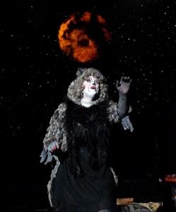 Grizabella (Debbie Prutzman) is on her last four legs as she vies for a chance at the next life. (Photo by Ken Jacques)