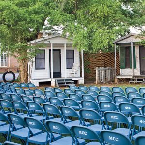 The stage is set for the annual production of 'To Kill a Mockingbird' on the Monroeville, Ala. courthouse grounds. Photo from Southern Living magazine.