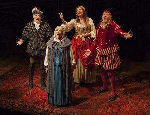 Robert Foxworth, Elizabeth Franz, Jill Taner and Roger Forbes in finale of Quartet at the Old Globe. Jim Cox Photos