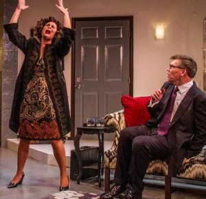 Tibby McCullough (Kerry McCue) loses it for the ninth time today, to husband Jack's (Charles Maze) amazement. Photos by Daren Scott