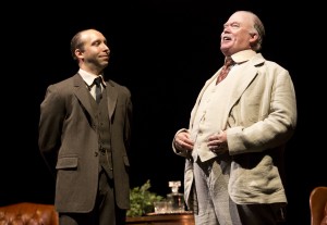 Waybe Duvall, righrt, and Joe Jung in Old Globe Theatre's Bright Star.