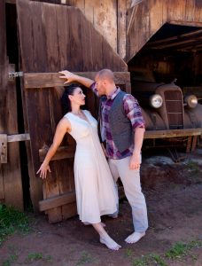 Lara Segura and Nicholas Strasburg  dance in "SNAKESKIN." Courtesy image. 