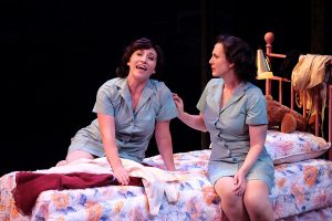 Caitie Grady and Debra Wanger in Dogfight at Cygnet Theatre. Ken Jacques Photo.
