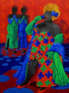 Image of Jonathan Green's "The Blues Singer," 1990.