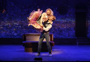 Hayley Podschun and Brendon Stimson in 'Love with the Top Down,; part of In Your Arms at The Old Globe. Carol Rosegg Photo.