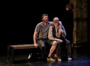 Paul Hurley and Keith A. Thompson in La Jolla Playhouse’s Without Walls production of HEALING WARS, conceived and directed by Liz Lerman, running Sept 29 – Oct 25 in the Mandell Weiss Forum; photo by Jim Carmody