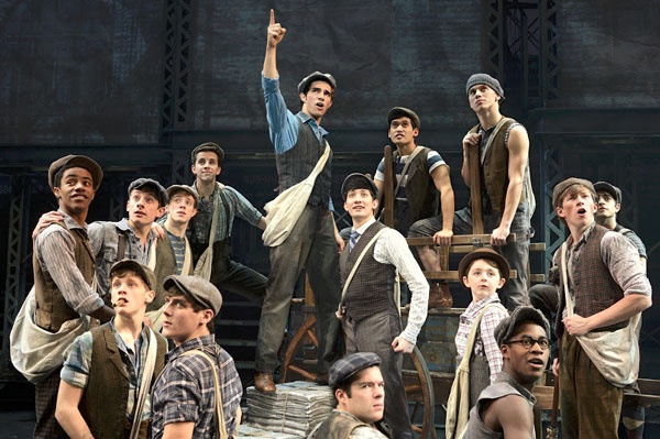 The cast of Newsies presented by Broadway/San Diego. Courtesy image