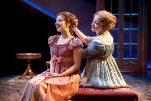 Megan McGinnis, left, and Sharon Rietkerk in Sense and Sensibility at the Old Globe Theatre. Liz Lauren Photos courtesy of Chicago Shakespeare Theater.