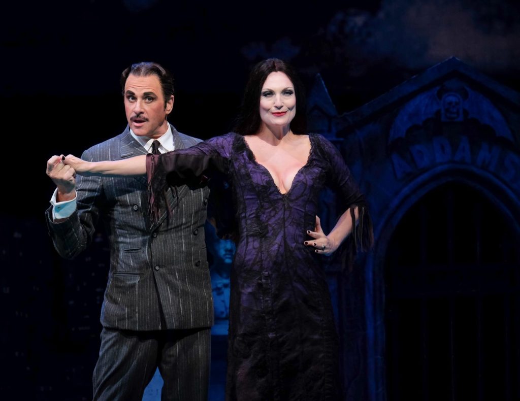 Btoadway veterans David Engel and Terra MacLeod star as Gomez and Morticia. Image: Ken Jacques