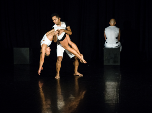 Justin Viernes and Andrea Rehm in "yKNOT." Photo by Jim Carmody